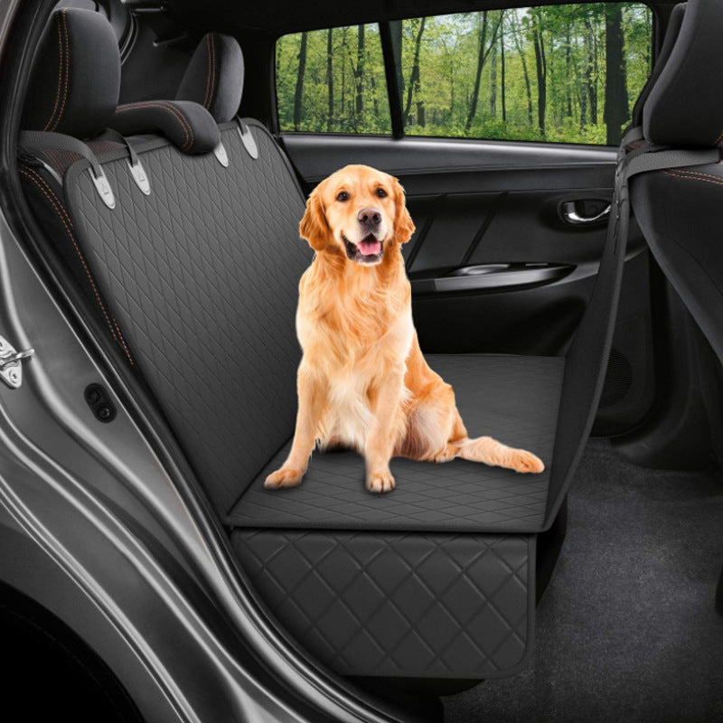 Dog Car Seat Cover with Mesh and Zipper – Perfect for Travel