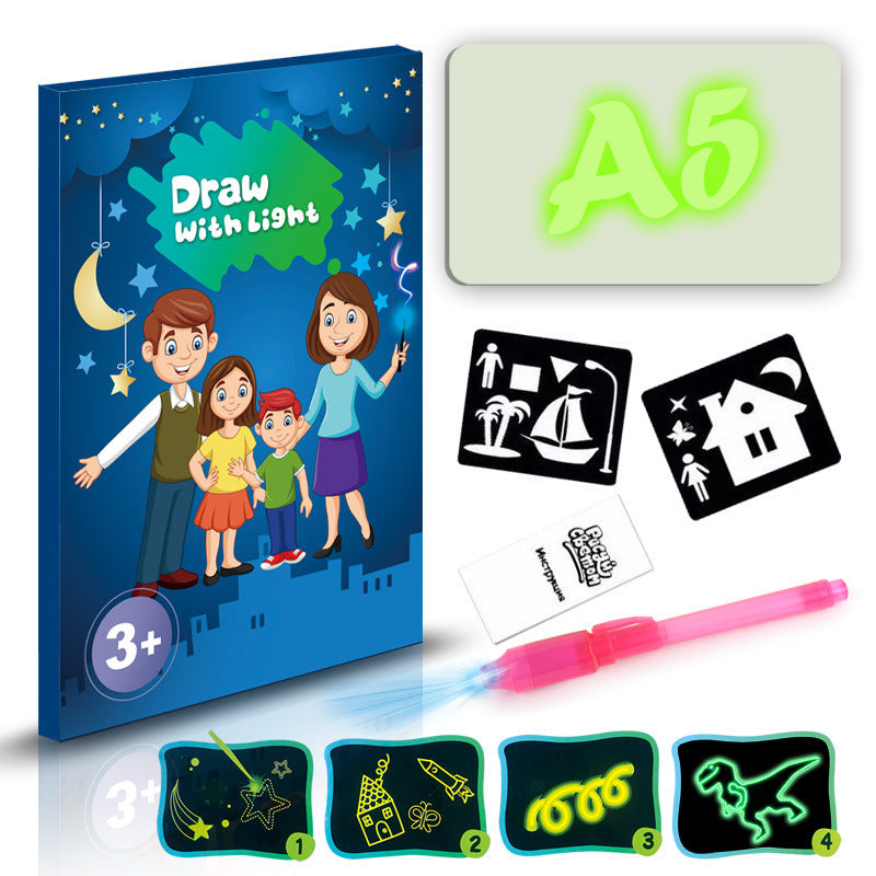 3D Magic Drawing Pad - Educational Toy with 8 Light Effects