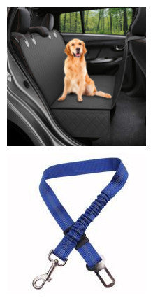 Dog Car Seat Cover with Mesh and Zipper – Perfect for Travel