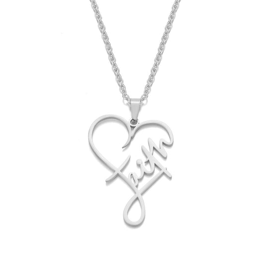 Heart of Faith Pendant Necklace | Elegant & Meaningful