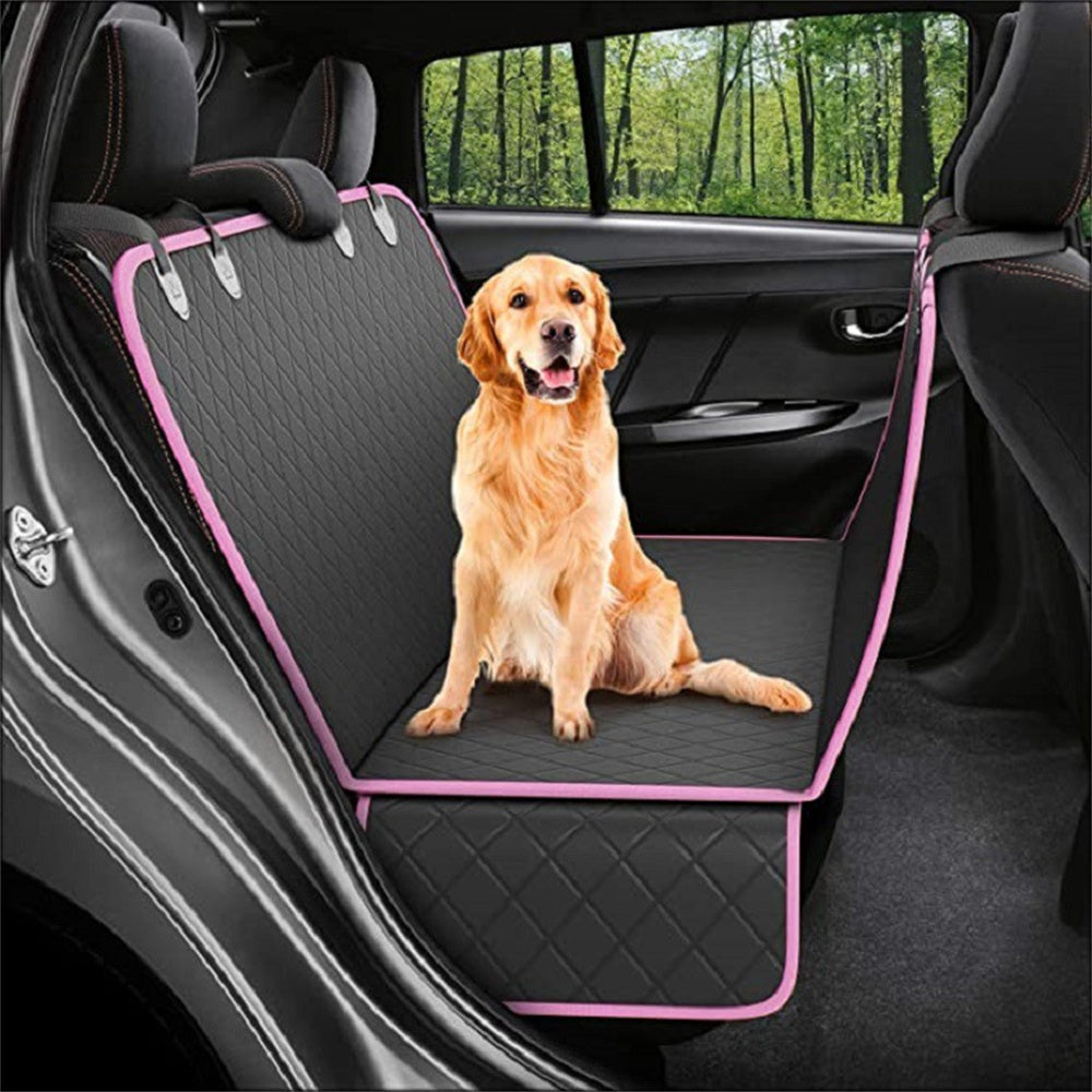 Dog Car Seat Cover with Mesh and Zipper – Perfect for Travel