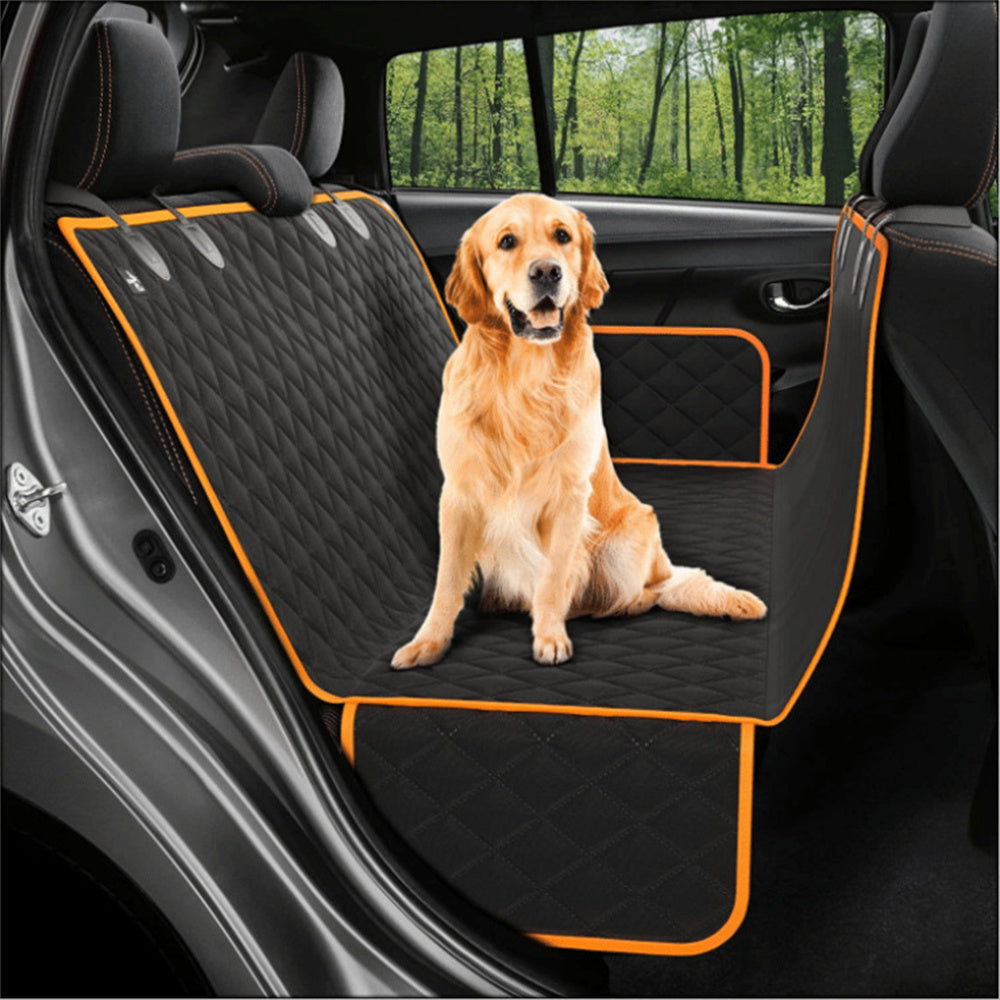 Dog Car Seat Cover with Mesh and Zipper – Perfect for Travel