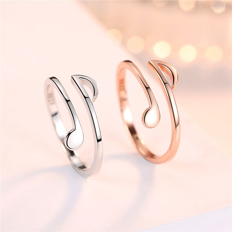 Luxury Adjustable Music Ring | Elegant Jewelry for Music Lovers