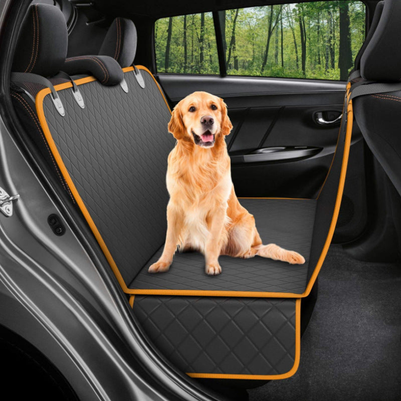 Dog Car Seat Cover with Mesh and Zipper – Perfect for Travel