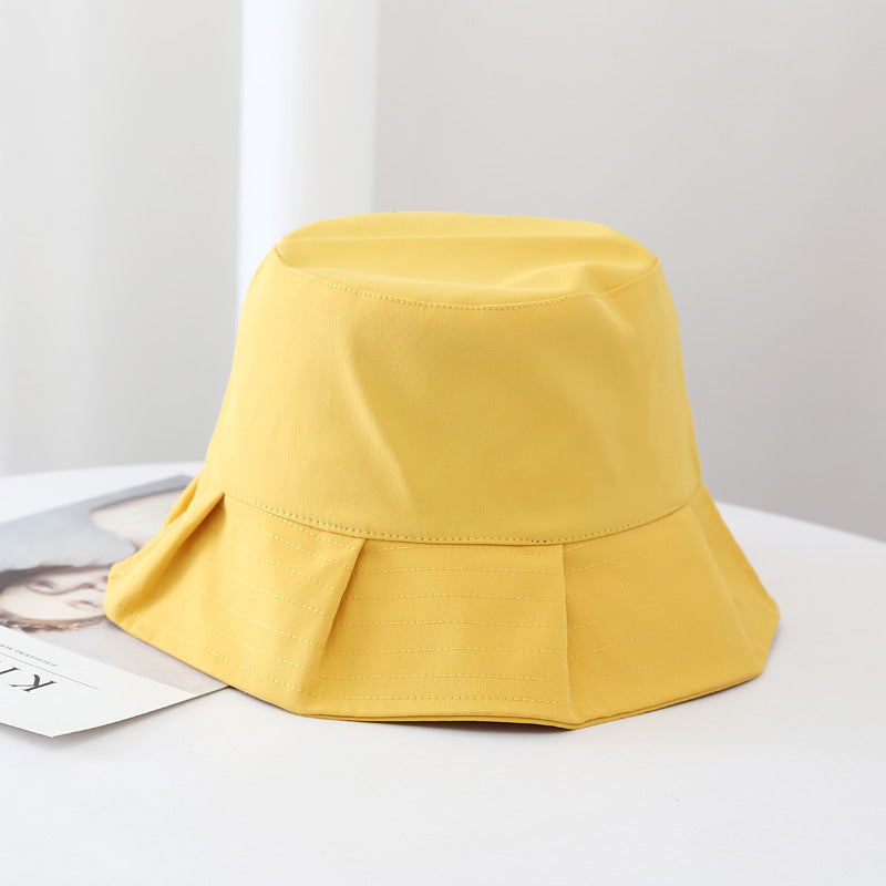 Womens Summer Bucket Hat - Solid Color Sun Hat