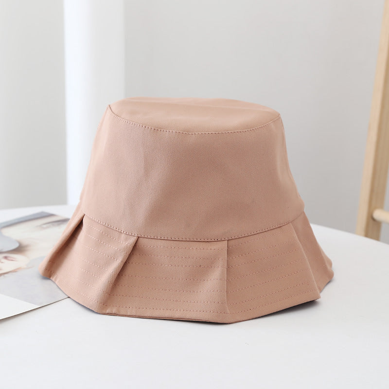 Womens Summer Bucket Hat - Solid Color Sun Hat