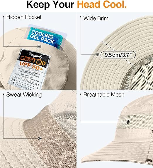 GearTOP Fishing Hat UPF 50 - Sun Protection for Men and Women