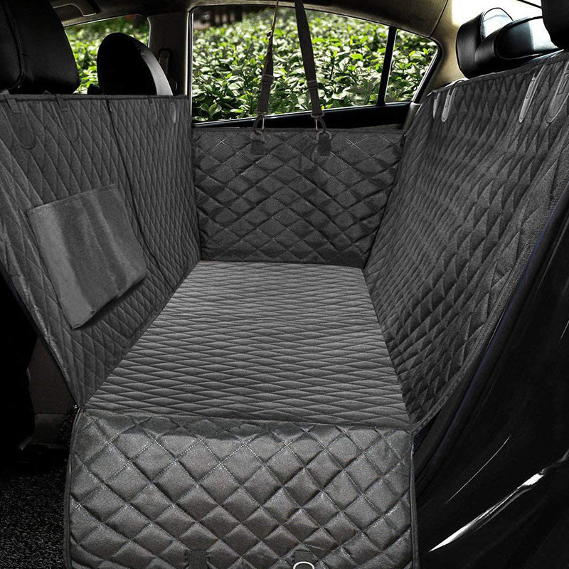 Dog Car Seat Cover with Mesh and Zipper – Perfect for Travel