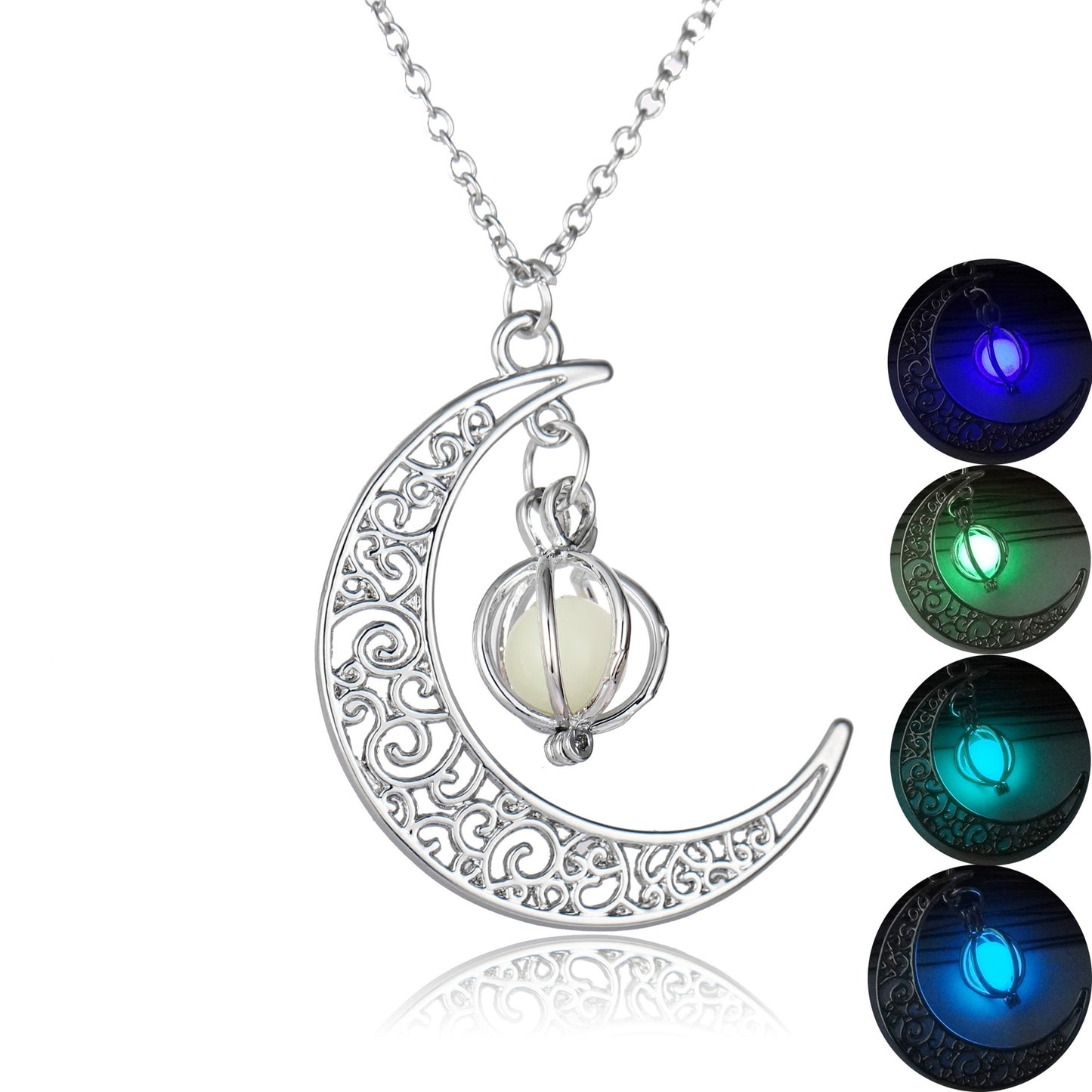 Fashion Moon Glowing Stone Necklace - A Gift for Women