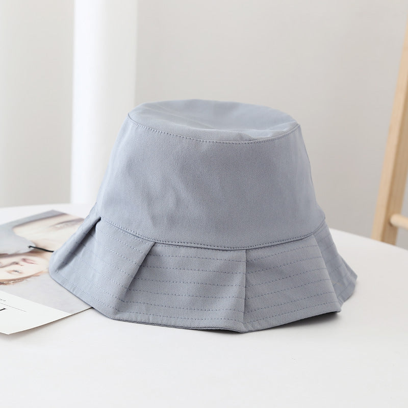 Womens Summer Bucket Hat - Solid Color Sun Hat