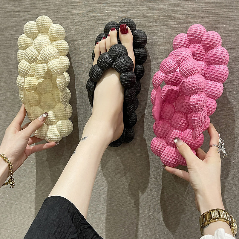 Womens Soft Sole Summer Bubble Slides