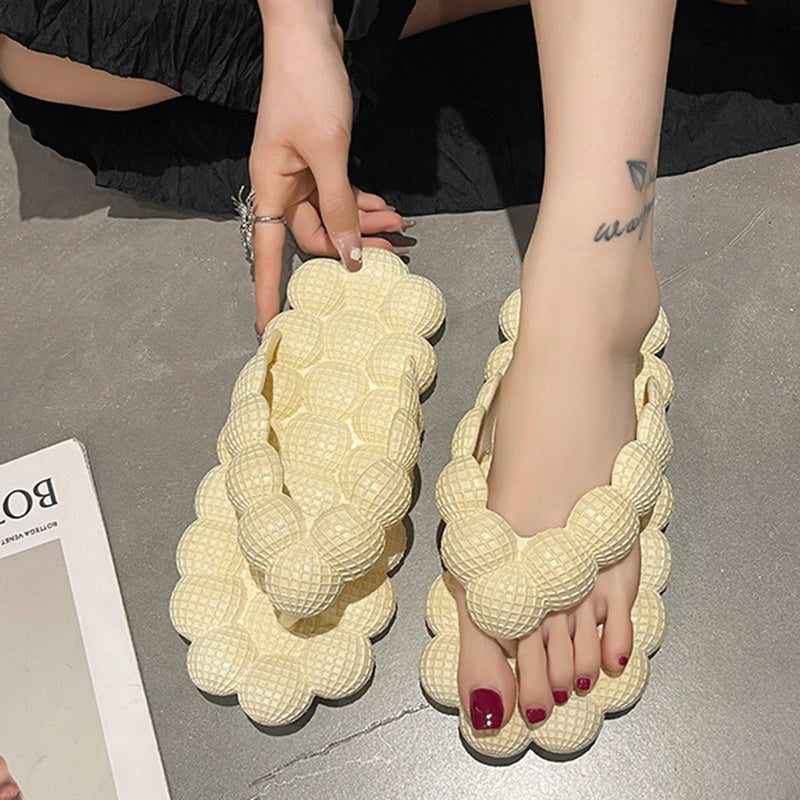 Womens Soft Sole Summer Bubble Slides