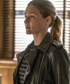 Chicago P.D. S04 Hailey Upton Black Leather Jacket