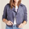 Jessica Davis 13 Reasons Why SO4 Grey Moto Jacket