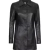 womens-black-3-4-length-leather-coat