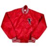 80s Atlanta Falcons Red Bomber Satin Jacket