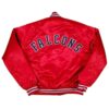 80s Atlanta Falcons Red Bomber Satin Jacket