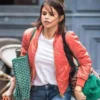 A Rainy Day In New York Selena Gomez Red Jacket