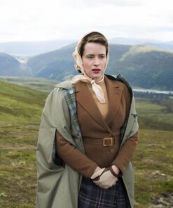 The Crown Claire Foy Brown Coat