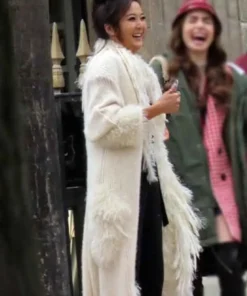 Emily In Paris Ashley Park Fur Coat