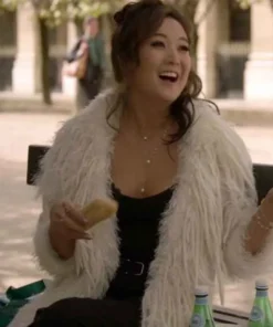 Emily In Paris Ashley Park Fur Coat