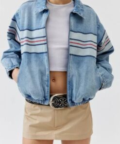 High Potential S01 Amirah J Denim Bomber Jacket