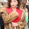 House of Gucci Patrizia Reggiani Brown Fur Coat