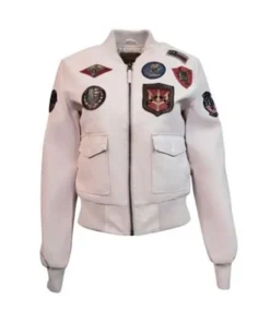 Light Pink Top Gun Vegan Jacket