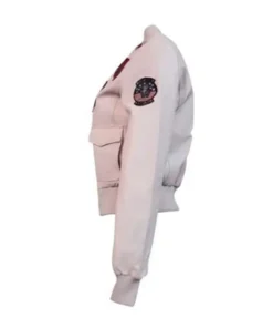 Light Pink Top Gun Vegan Jacket