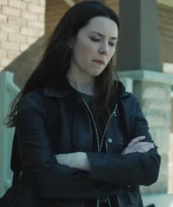 Lucie Simon Black Leather Jacket – The Madness 2024 Women’s Premium Jacket