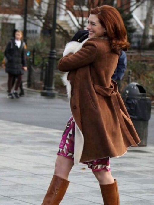 Modern Love Anne Hathaway Fur Coat