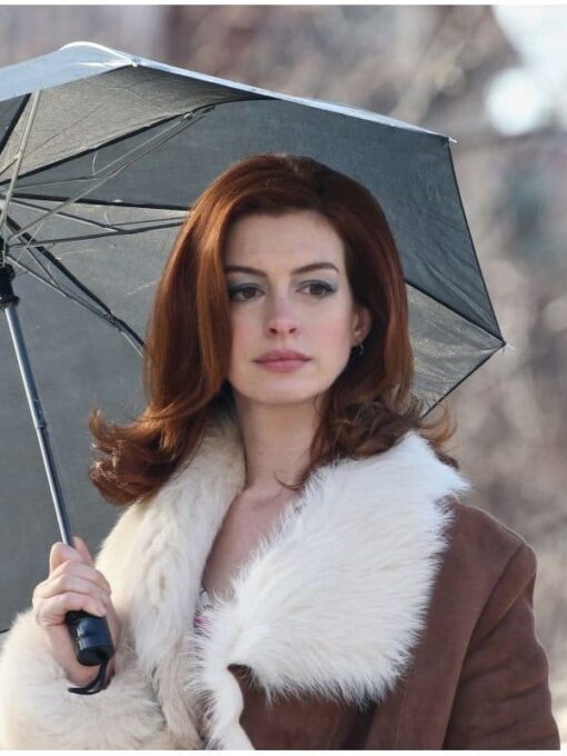 Modern Love Anne Hathaway Fur Coat