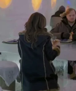 The Finnish Line 2024 – Nichole Sakura-Inspired Black Shearling Hooded Coat