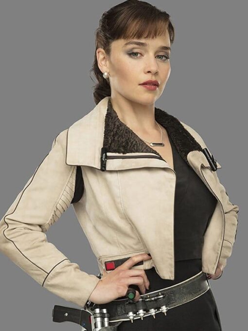 Solo A Star Wars Story Qi’ra Shearling Jacket