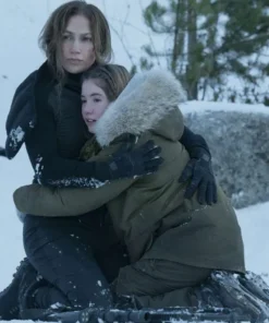 The-Mother-Lucy-Paez-Green-Shearling-Hooded-Jacket