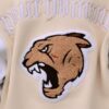 The Wild Beige Letterman Varsity Jacket