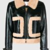 Women’s Black Bomber Leather Jacket