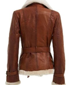Womens Shearling Brown Jacket