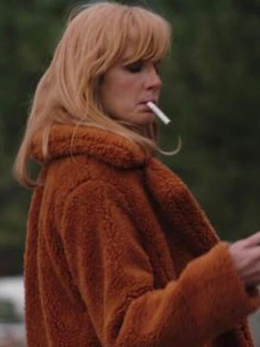 Yellowstone Beth Dutton Orange Coat - Image 3