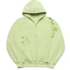 Alchemai Lily Pad Lotus Zip-Up Hoodie