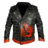 All Elite Wrestling Chris Jericho Leather Black Jacket With Spikes