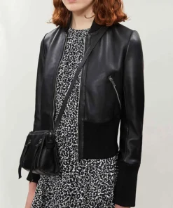 Arrow Katie Cassidy Bomber Leather Jacket