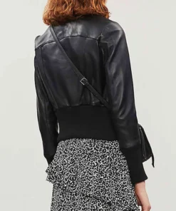 Arrow Katie Cassidy Bomber Leather Jacket