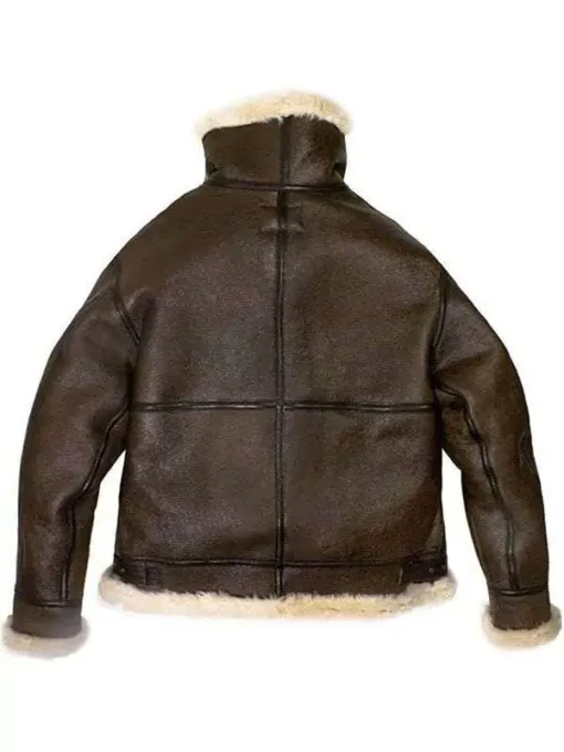 B3 Bomber Shearling Aviator Leather Jacket
