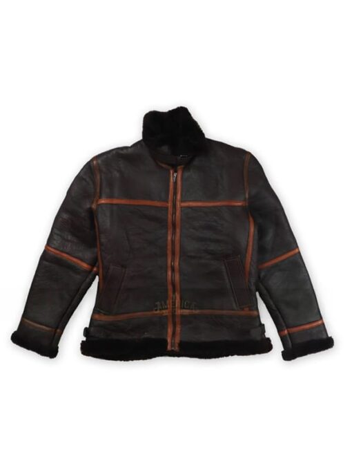 B3 Men’s Sheepskin Black Shearling Jacket