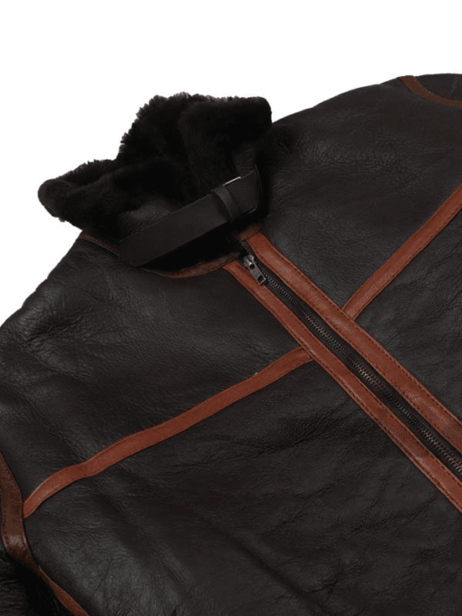 B3 Men’s Sheepskin Black Shearling Jacket
