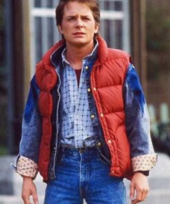 Back To The Future Michael J Fox Puffer Vest