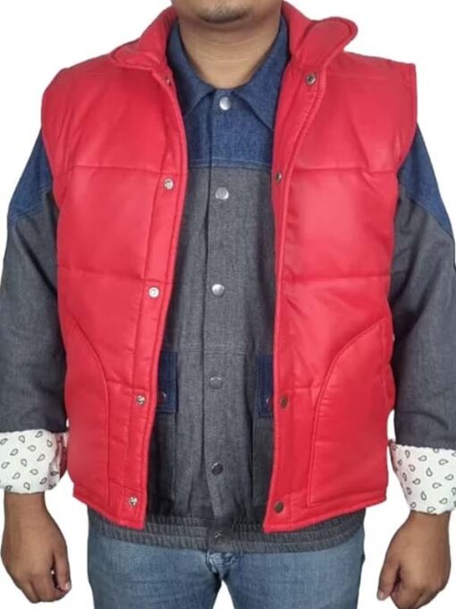 Back To The Future Michael J Fox Puffer Vest