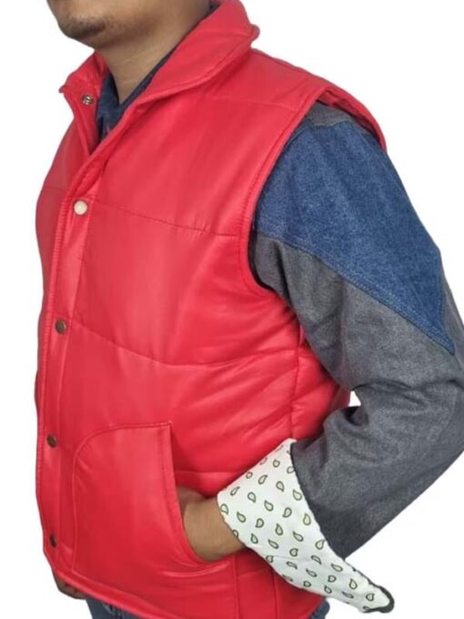 Back To The Future Michael J Fox Puffer Vest