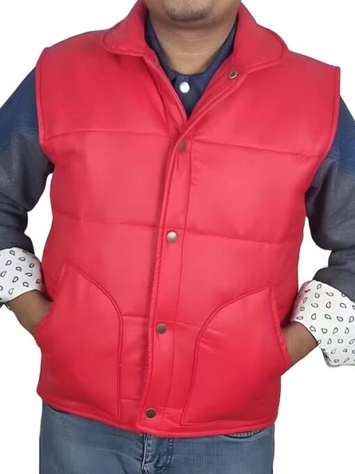 Back To The Future Michael J Fox Puffer Vest